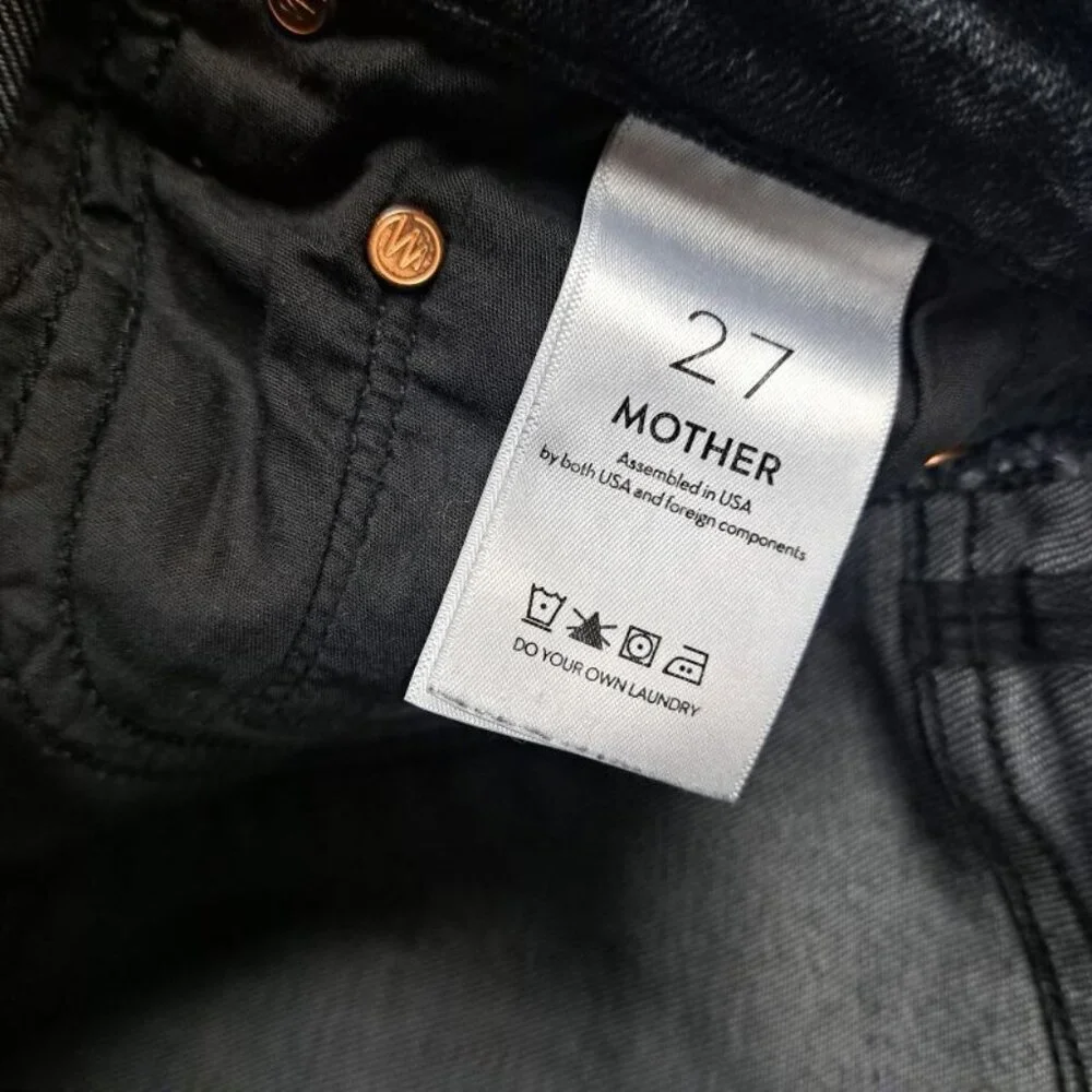 Revolve Mother The Insider Crop Step Fray in Train Stops - Picture 8 of 11